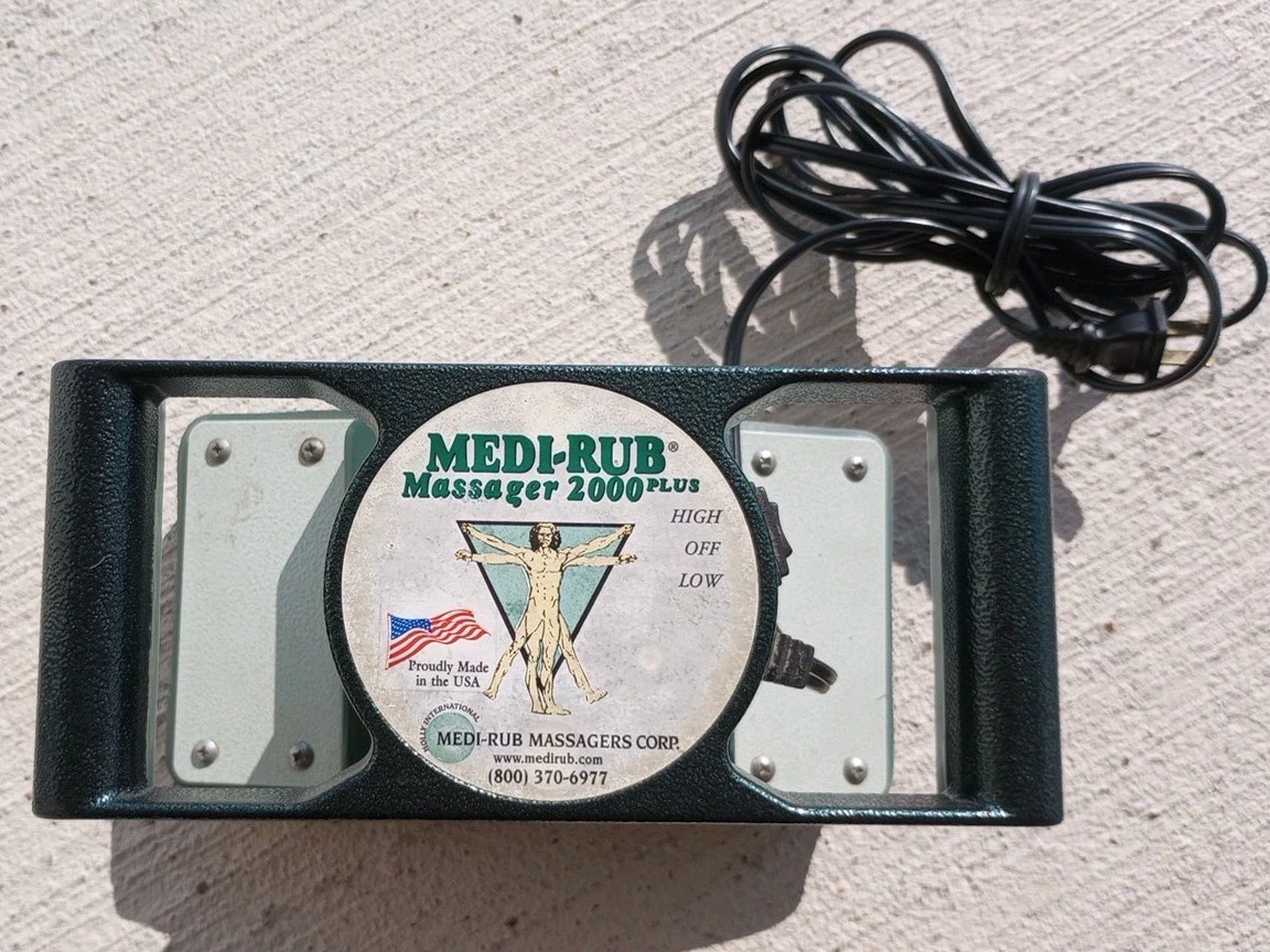 MEDI-RUB 2000 Plus MR-2 Full Body Chiropractic Therapy Massager Very Good Tested
