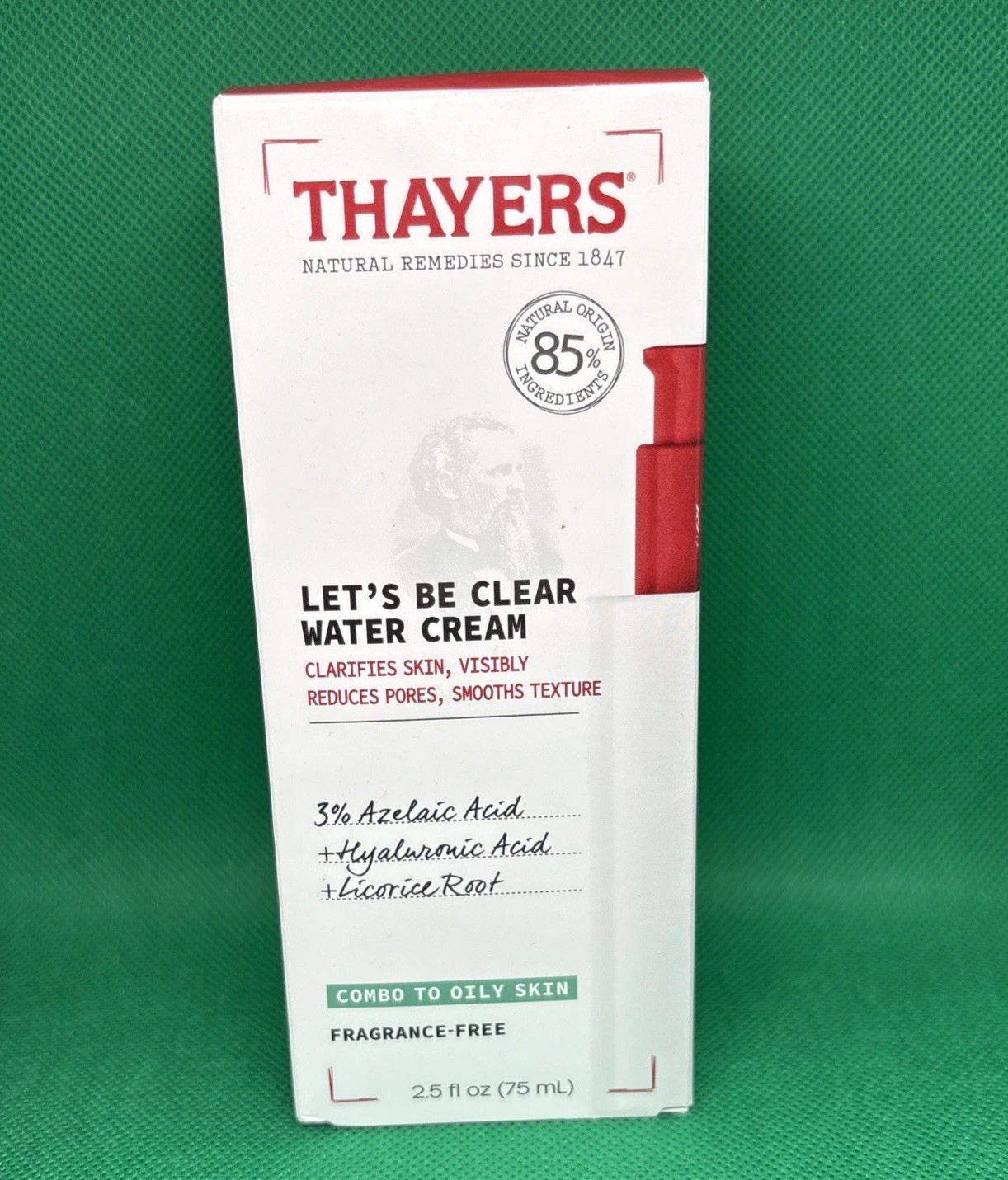 Thayers Lets Be Clear Water Cream Combo to Oily Skin 2.5 fl oz