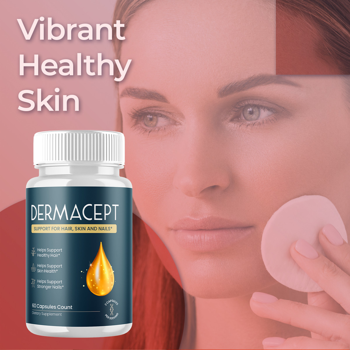 (5 Pack) Dermacept Advanced Formula Skin Health Derma Cept Pills 300 Capsules