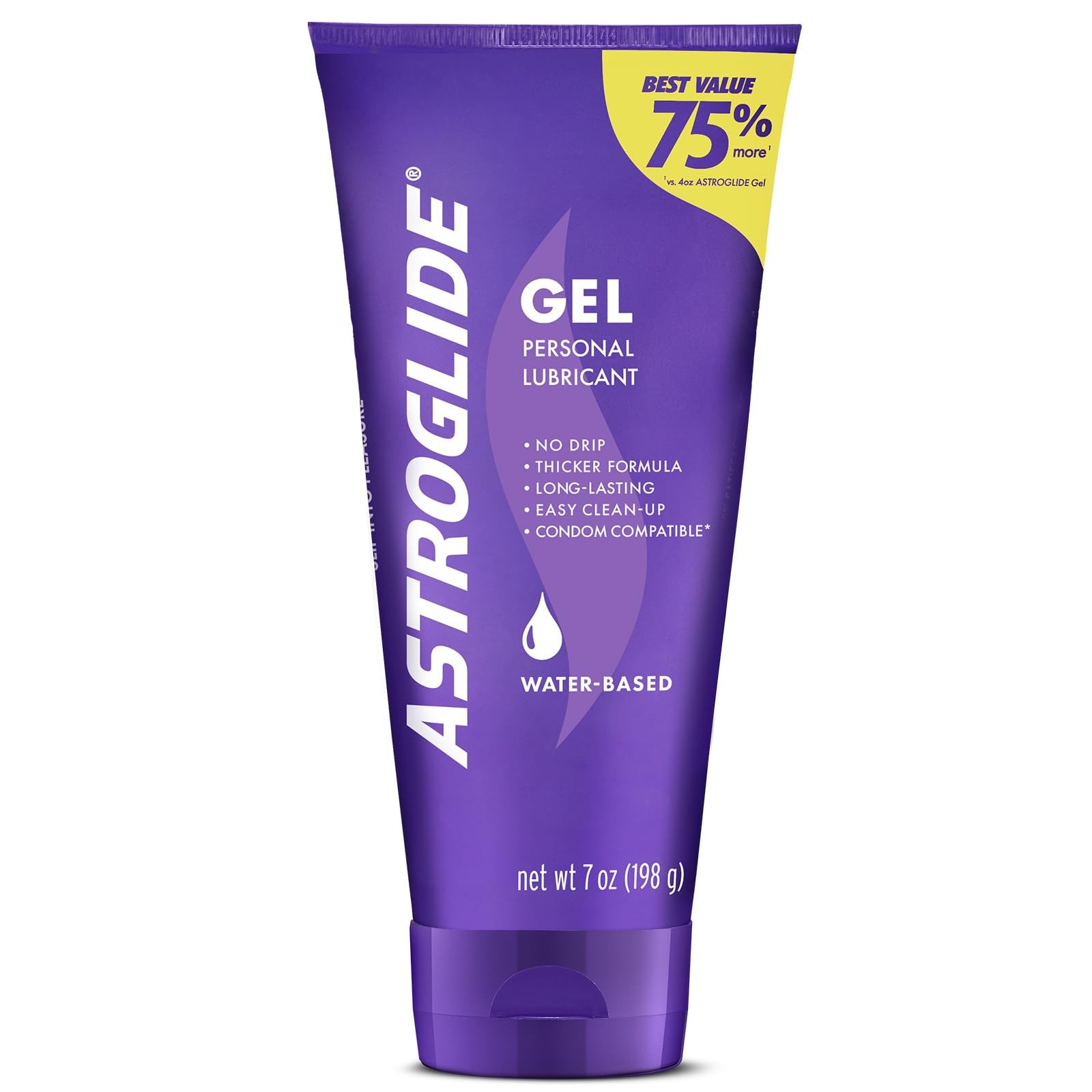 Astroglide Water Based Lube (7oz), Ultra Gentle Gel 7 Ounce (Pack of 1)