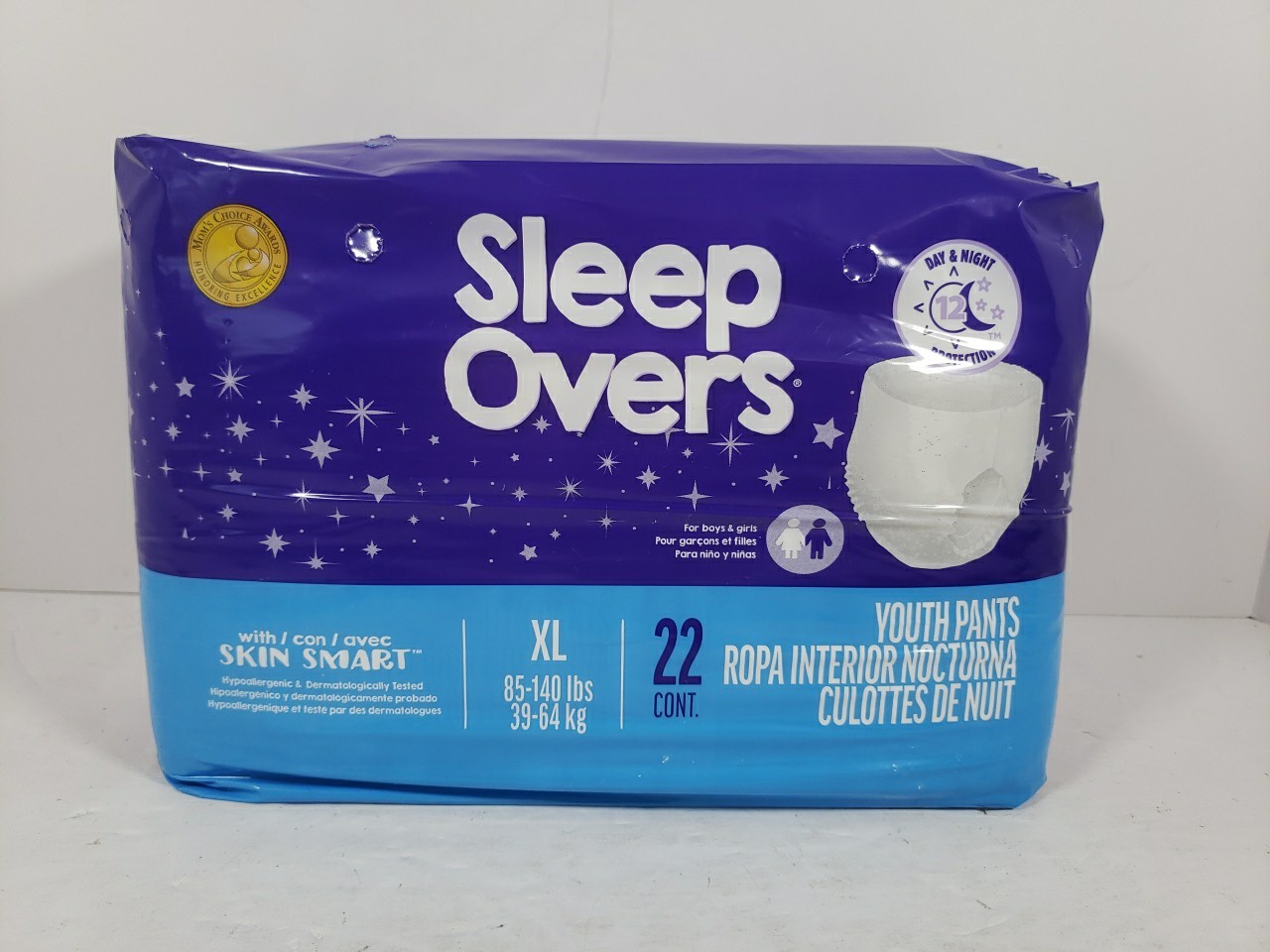 Sleep Overs Youth Pants 85-140 lbs X-Large 22 Pack