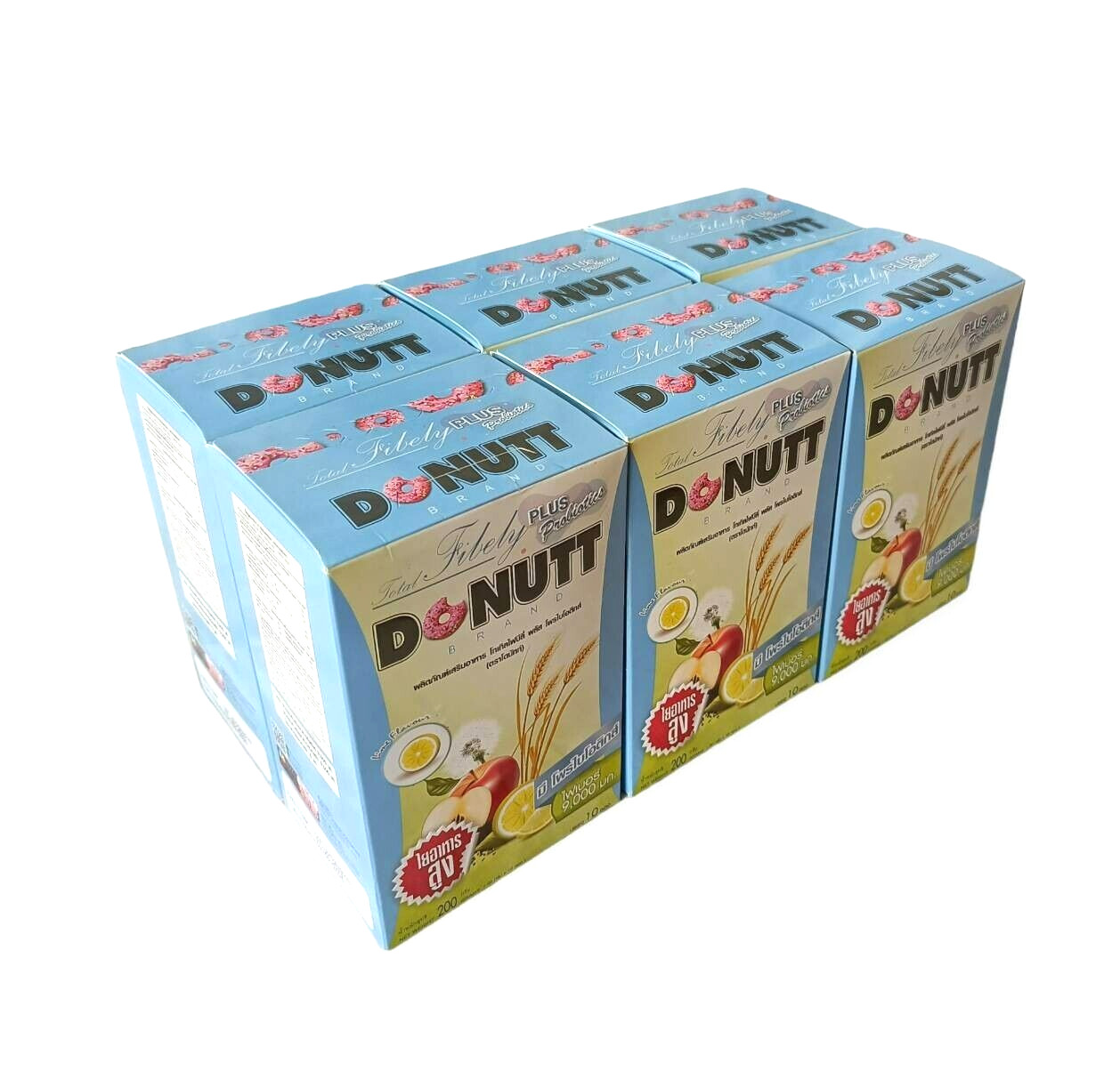 6x Donutt Total Fibely 9000mg Plus Probiotic Healthy Reduce Detox Smell Body