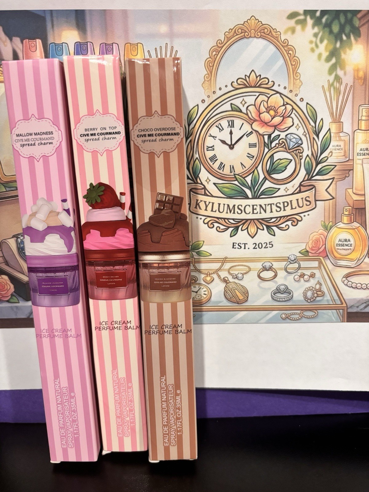 Give Me Gourmand Bundle Of 3/35ml Mallow Madness Berry On Top & Choco Overdose.