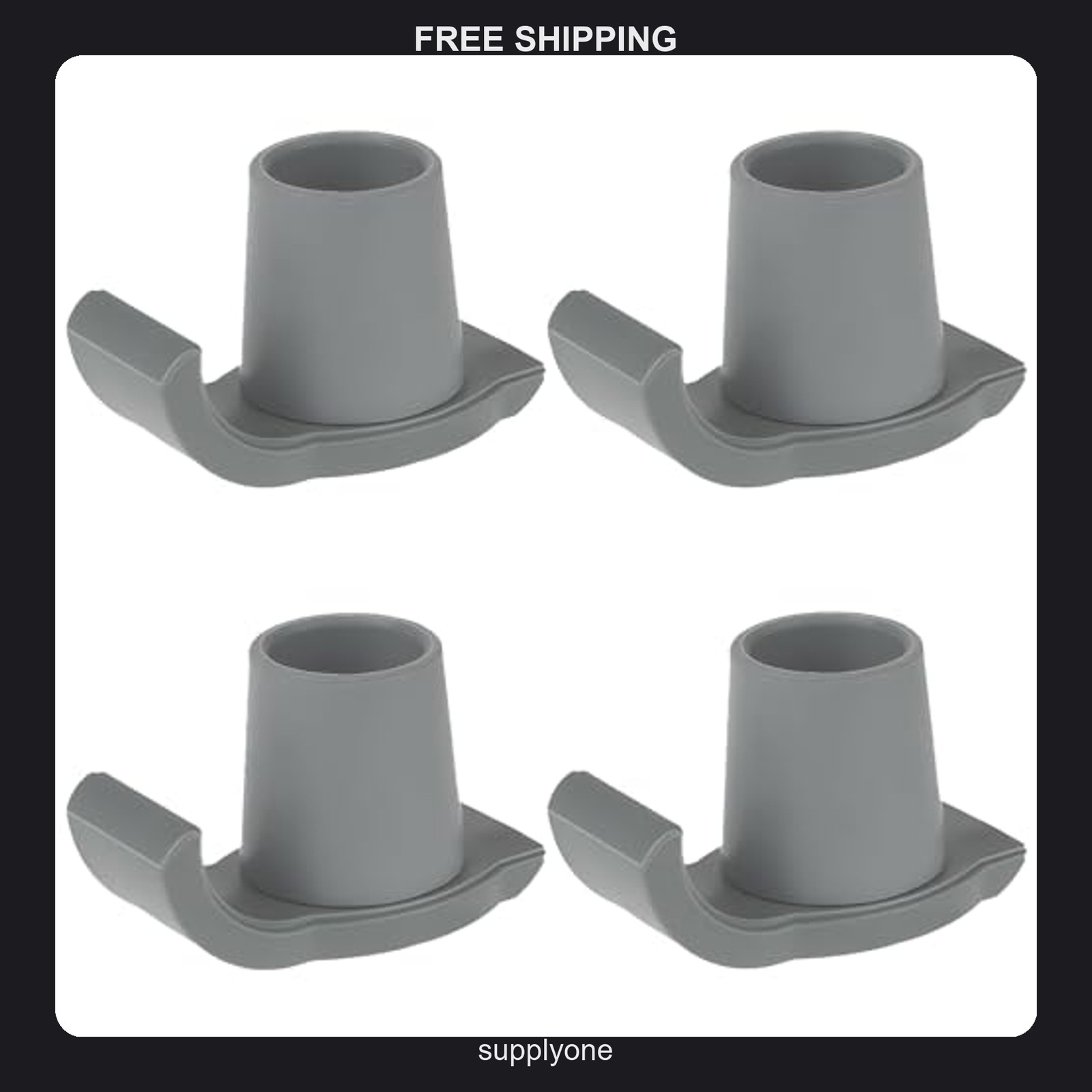 4 Pack Universal Walker Glide Skis – Durable PVC and Metal Mobility Aid