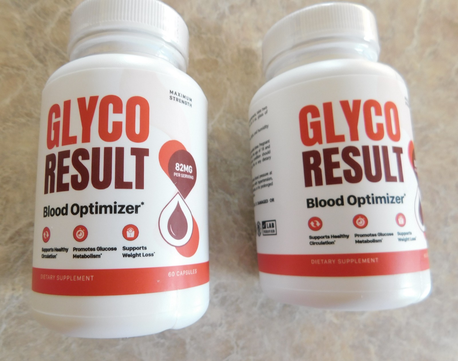(2 Pack) Glyco Result Advanced Blood Health Support Formula GlycoResult 120 Caps
