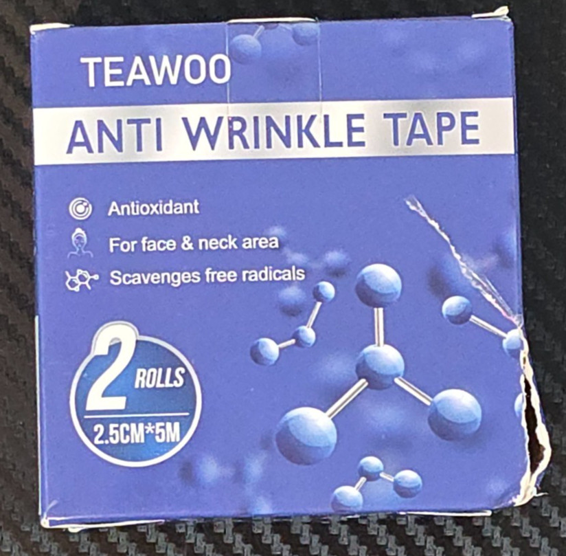 TeaWoo Anti Wrinkle Face Tape For Face & Forehead 2.5cm x 5m 2 Rolls