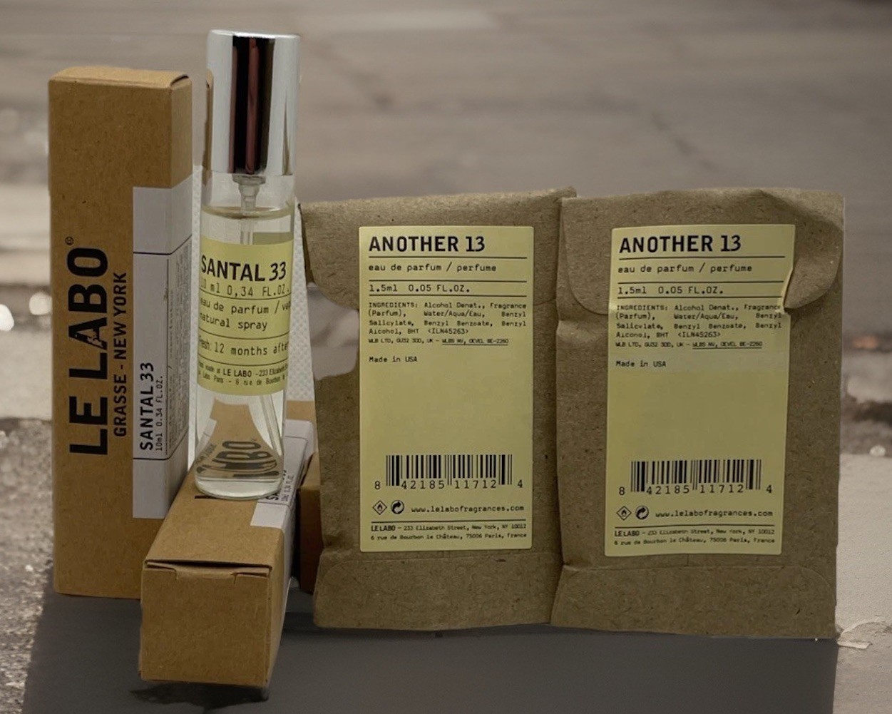 🌴Le Labo Santal 33 10 ML Travel Spray/ 2 Another 13 1.5 Ml Samples, Gift Set