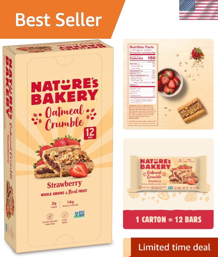 Healthy Breakfast & Snack with Nature’s Bakery Strawberry Oatmeal Crumble Bars