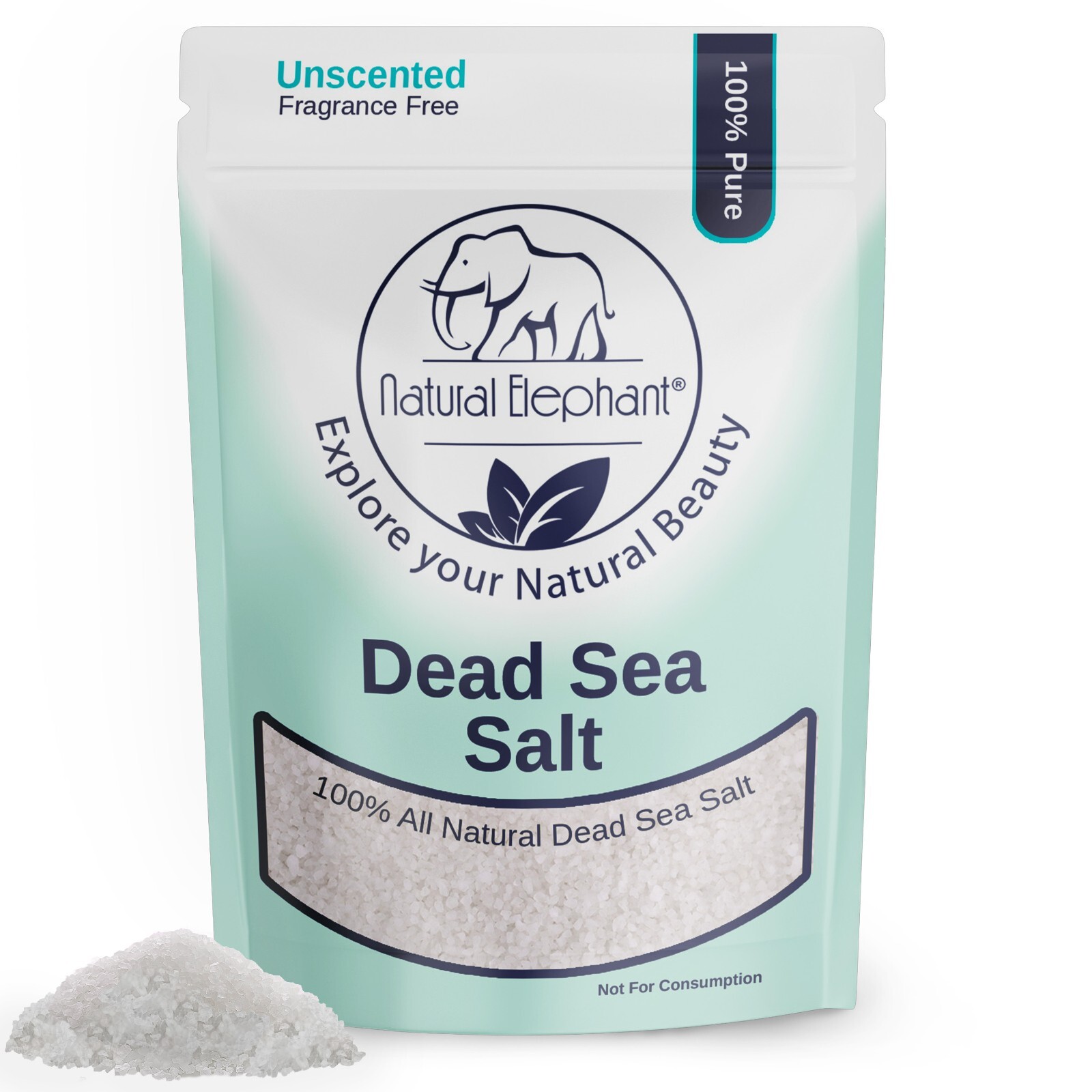 Natural Elephant Coarse Dead Sea Salt 1 lb (450 g)