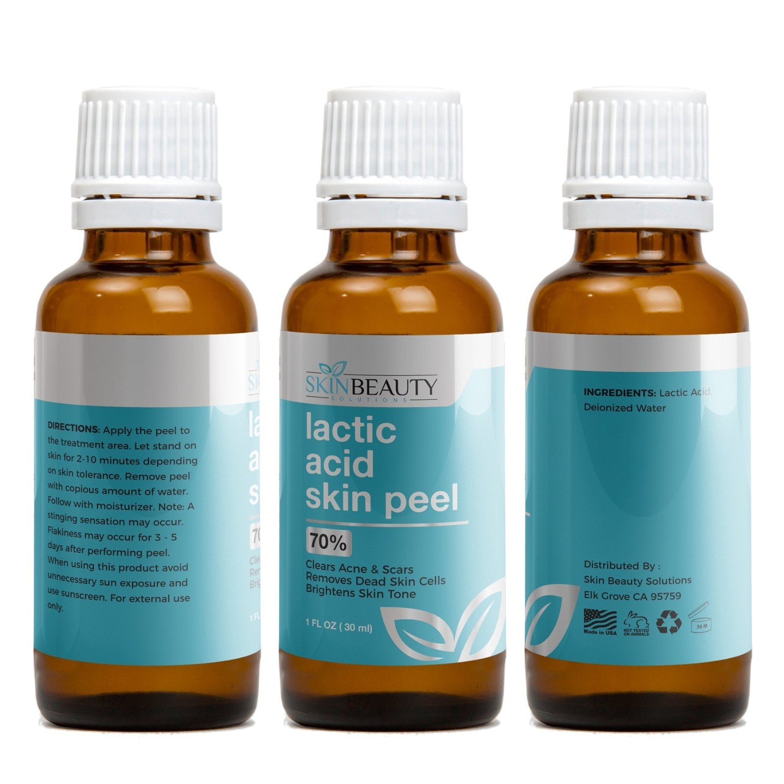 70% Lactic Acid Skin Peel Professional Exfoliating Resurfacing Facial Care