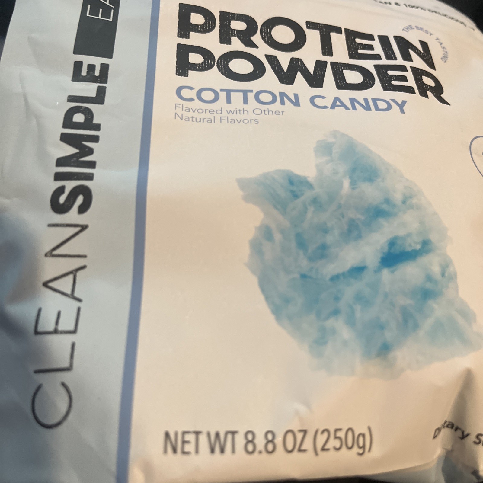 Clean Simple Eats Cotton Candy 8.8oz Protein Powder