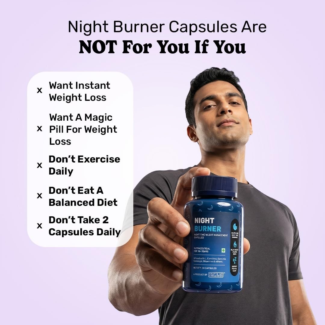 Night Burner Weight Management Capsules 30 Count Night-Time Wellness Care