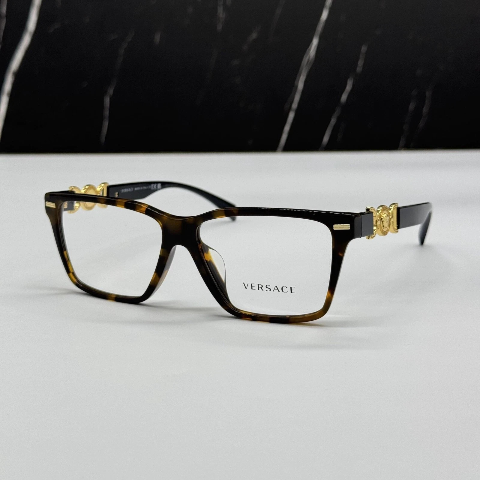 Versace Eyeglasses Optical Frame VE3335F 5404 Havana Brown Frame / Demo lens 56