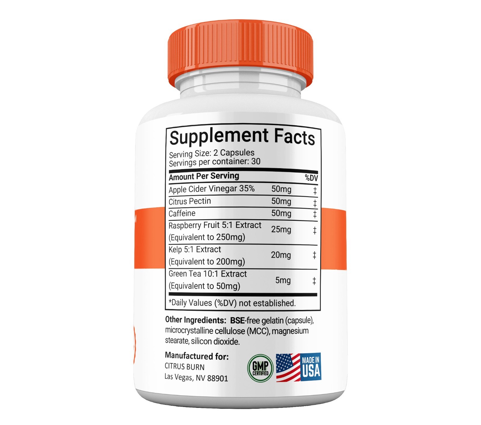 Citrus Burn Capsules, Max Strength Natural Supplement, CitrusBurn Pill (10 Pack)
