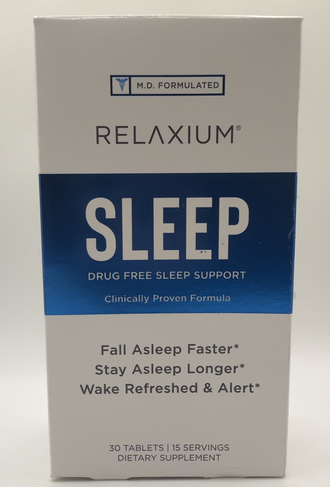 Relaxium Sleep Drug Free Sleep Support Fall Asleep, Stay Asleep 30 TABLETS 3/27