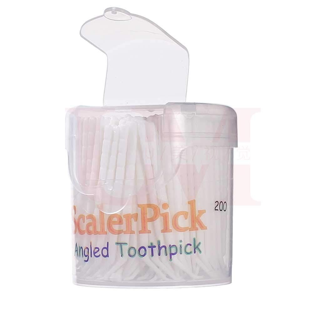 Angled toothpick Scalerpick White Plastic Household 200 Count (Pack of 1)