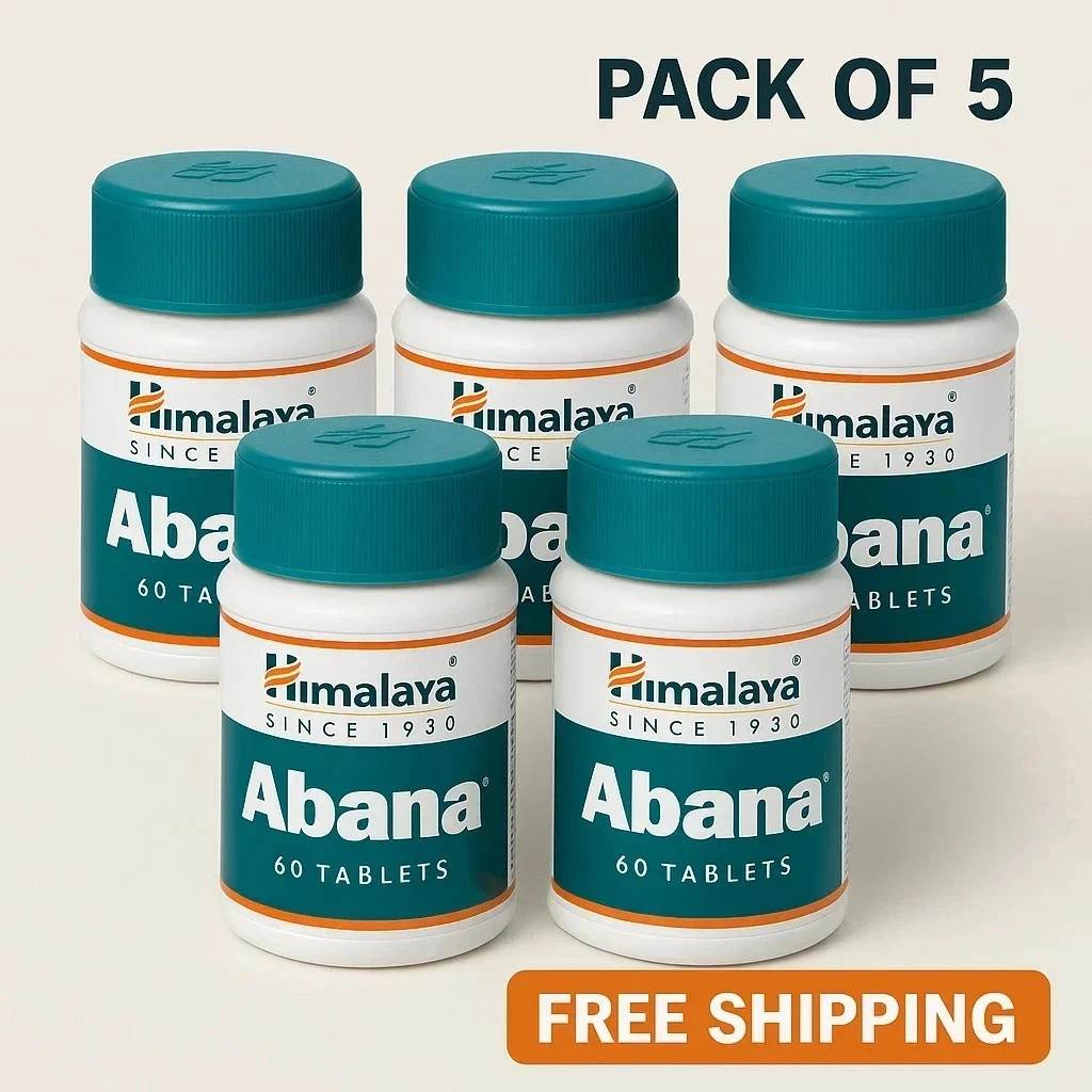 5 X Himalaya Abana 60 Tablets Each BEST PRICE