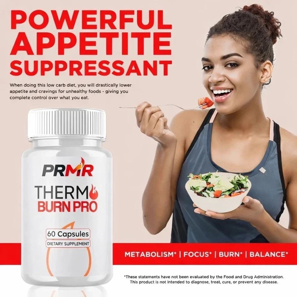 (2 Pack) Thermo Burn Pro Advanced Energy & Fitness Vitamin ThermoBurnPro 120 Ct