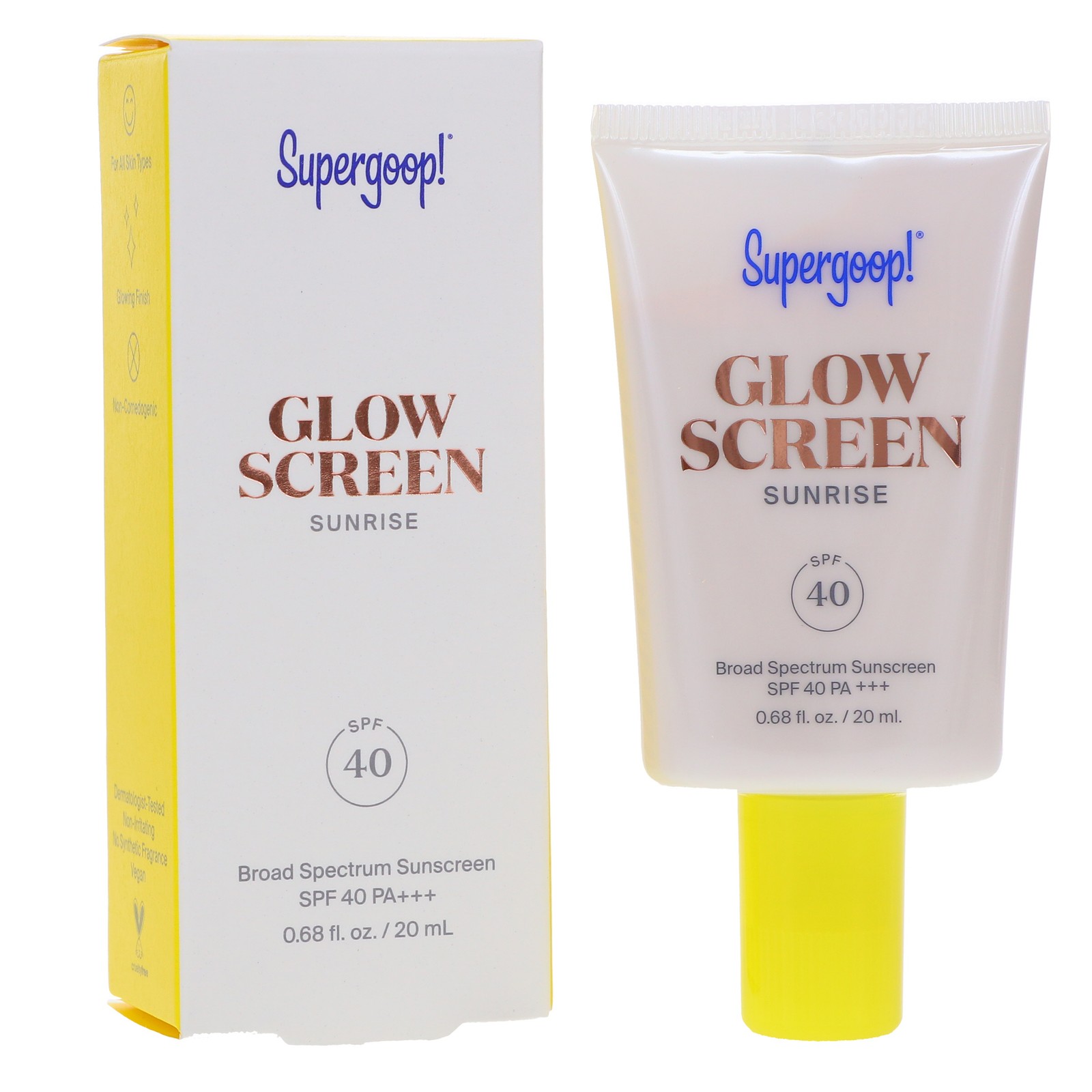 SUPERGOOP! GLOWSCREEN SUNRISE SPF 40 0.68 OZ ~ EXPIRE 03/2027