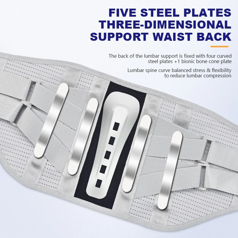 Adjustable Lower Back Brace Lumbar Support Waist Belt For Men Women Pain Relief
