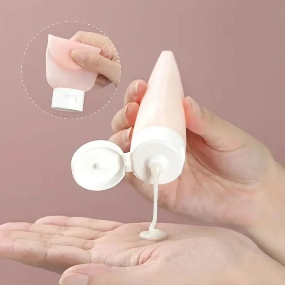 Refillable Travel Squeeze Bottles 4 Pack 60ml Lotion Shampoo Container