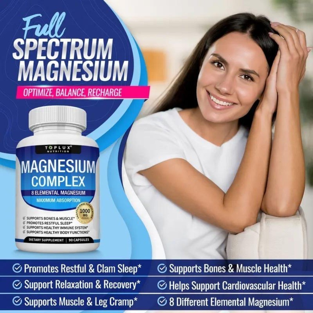 NEW Magnesium Complex 8 Essential Magnesium Supplement Fitness Edible