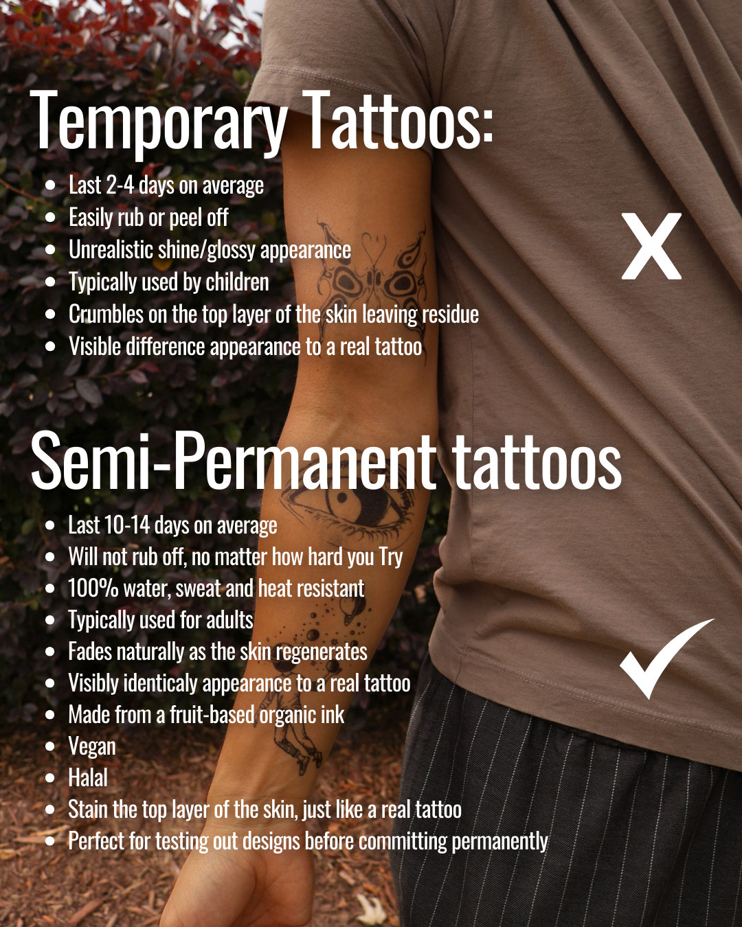 SteezyInk temporary tattoo Explosive Smile last upto 2 weeks 3 x 3 inch