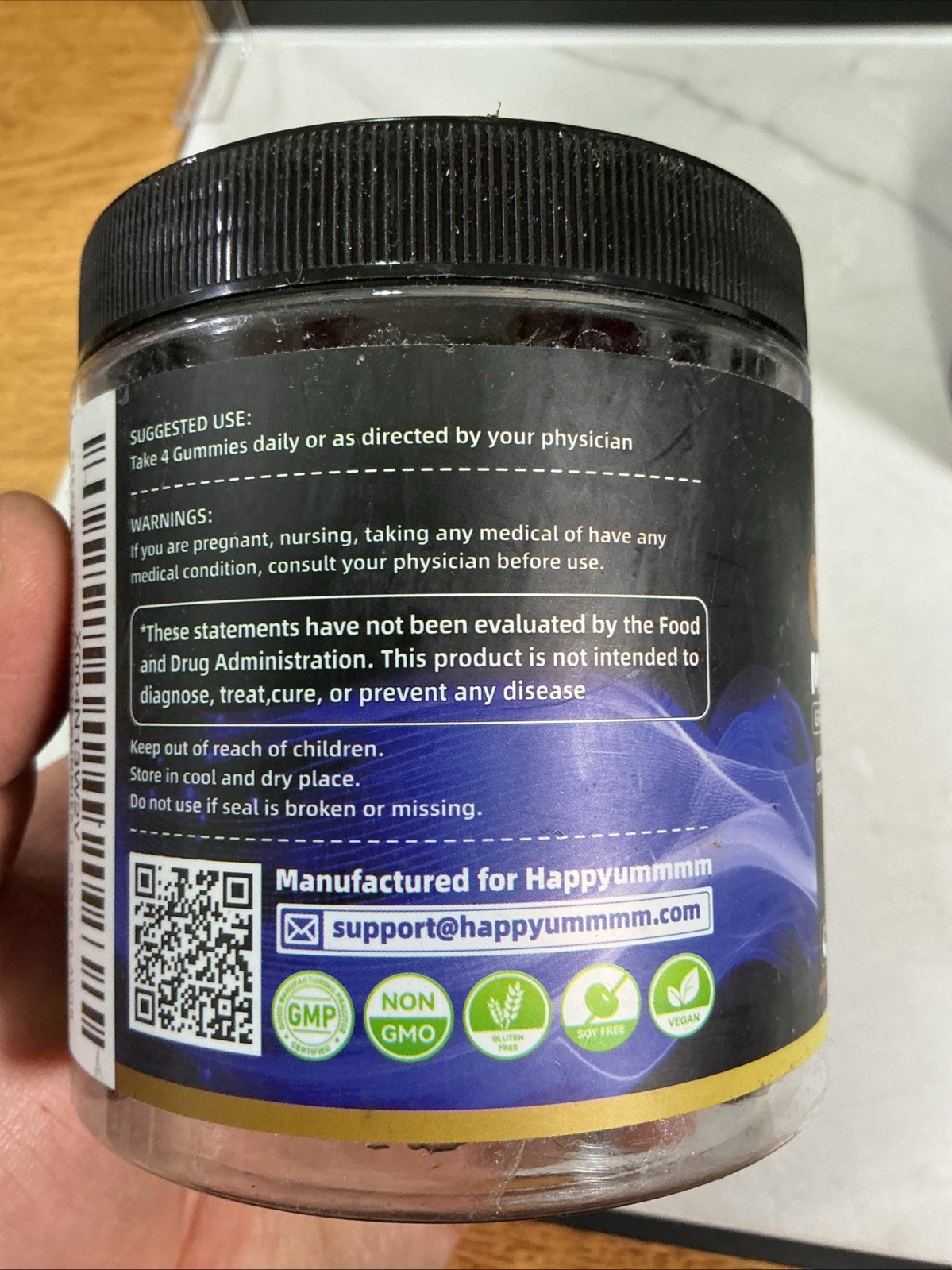 Creatine Monohydrate Gummies (2 PACK) 120ct Grape 5000mg Per Serving