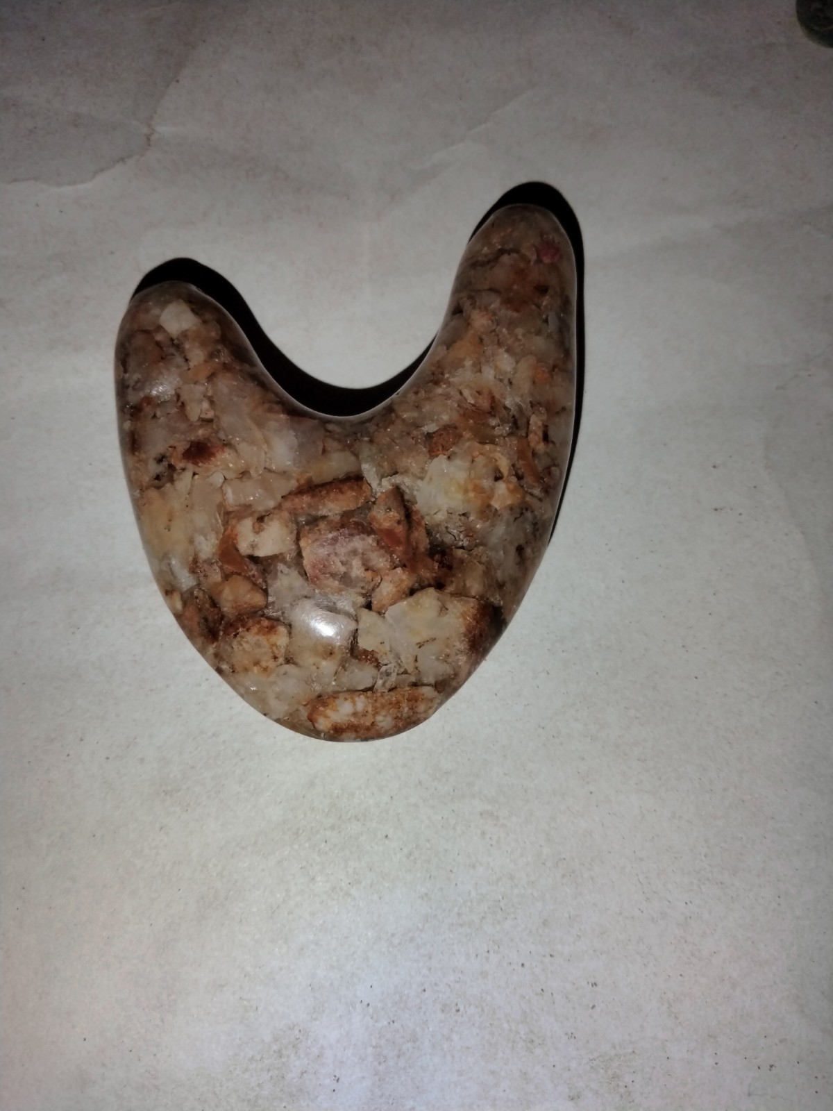 Beautiful Kuripe – Made from single block of stone; Carved From Agate Quartz