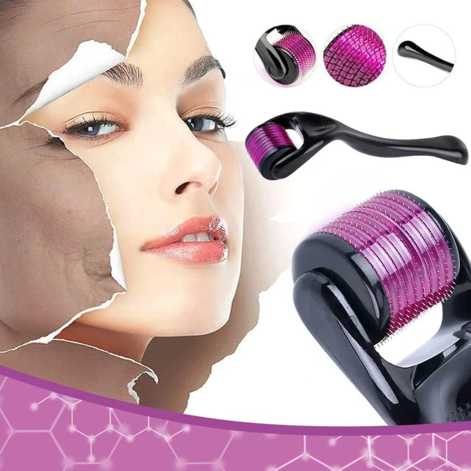 Derma Skin Roller 540 Titanium Micro Needle Anti Ageing Hair Regeneration Growth