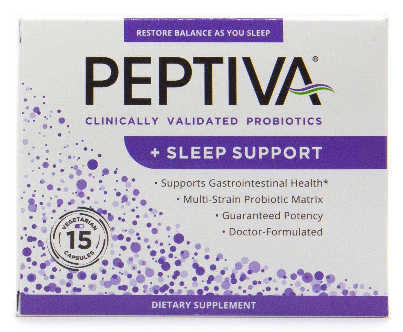 Peptiva 26 Billion CFU Probiotic and Sleep Support – Clinically Validated Mul…