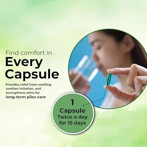 SEARCH WELLNESS Piles Free Capsules 3 Stripes – 30 Capsules