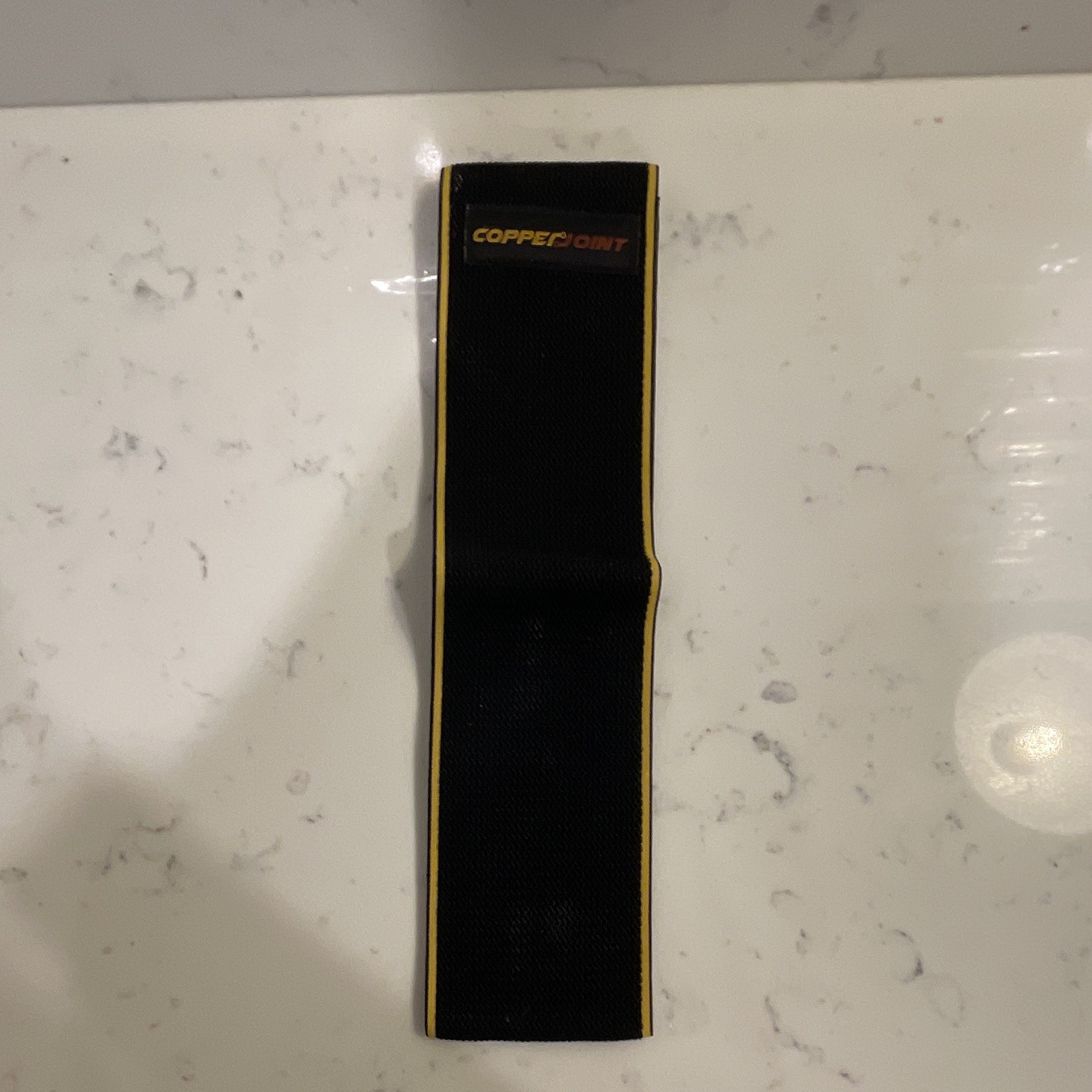 Copper Joint Stabilization Brace Strap, One Size, Black/Yellow