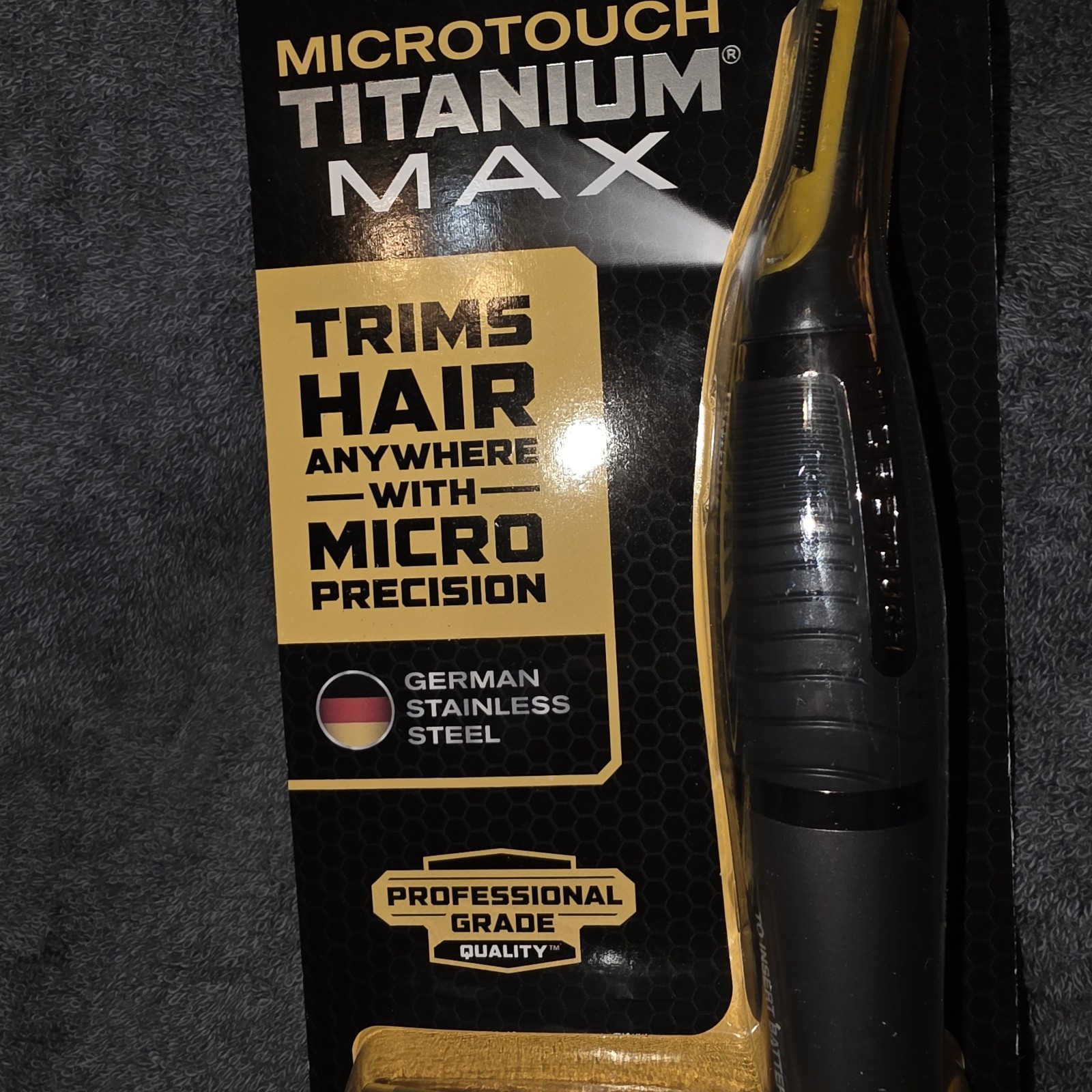 Microtouch Titanium Max Micro-Precision Trimmer For The Ultimate Groom New