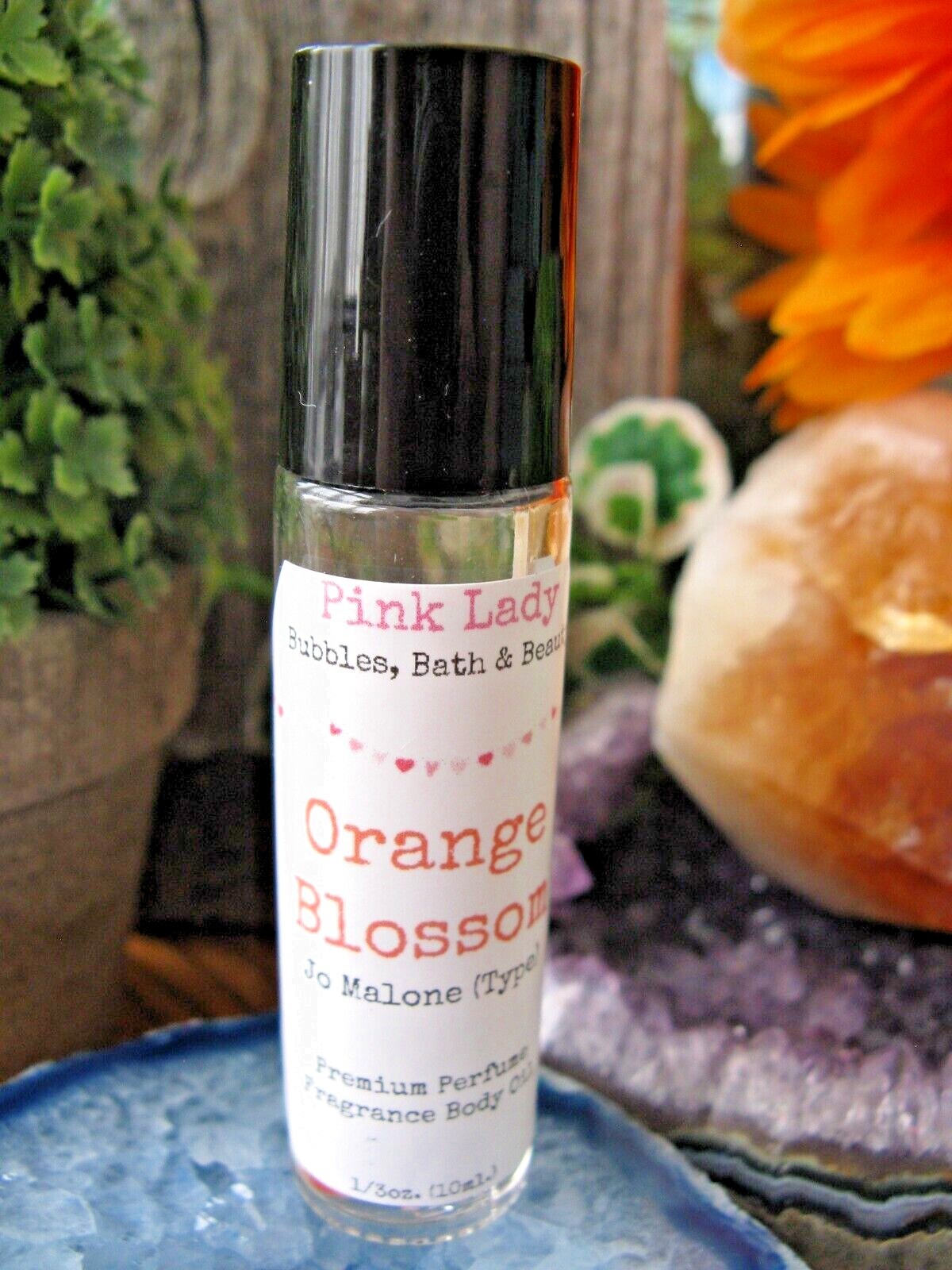 New Orange Blossom Type Premium Fragrance Body Oil Roller Ball Bottle – 1/3oz