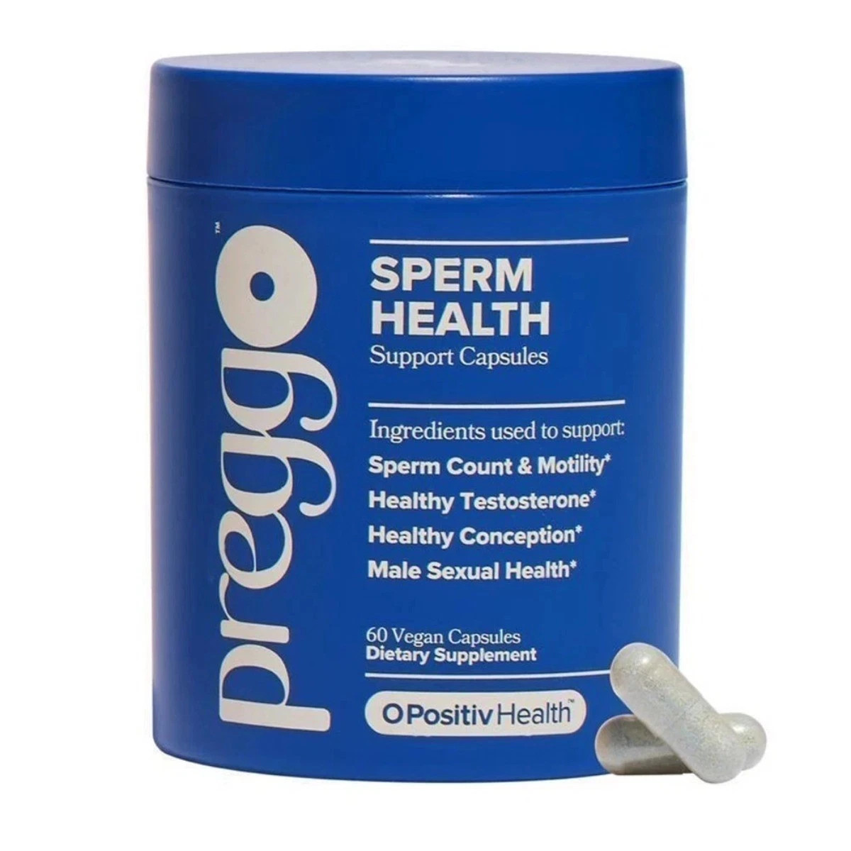 3 Pack PREGGO O-Positive Sperm Health Boost Capsules – 180 Count For Men-