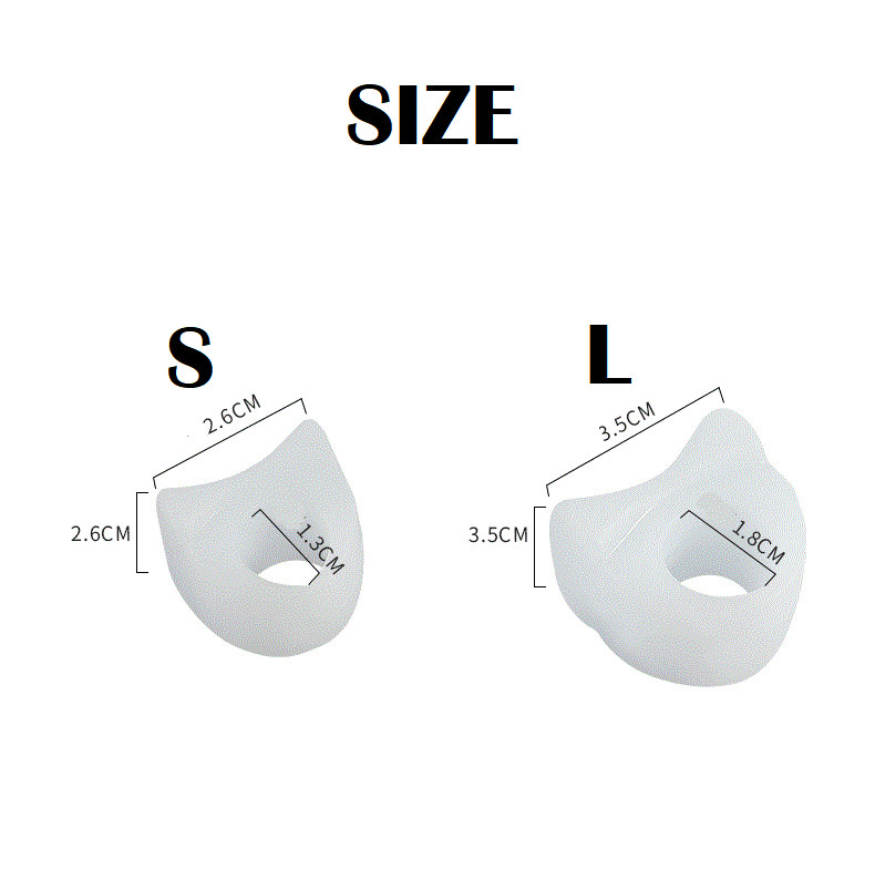 8Pcs Soft Silicone Gel Toe Separator Bunion Toes Spacer Orthotics Pain Relief