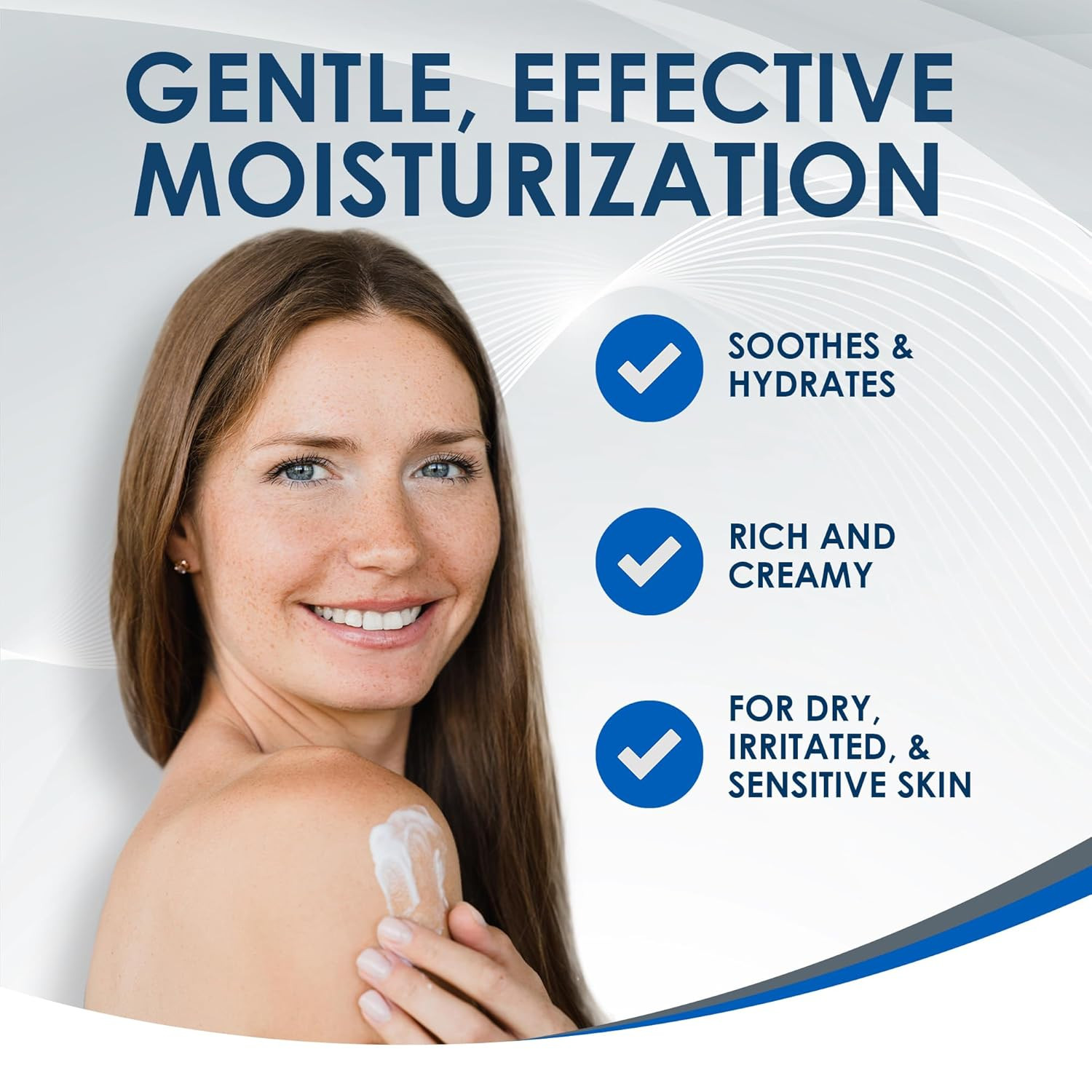 Moisturizing Cream, for Sensitive Skin, 1 Lb (453 G),