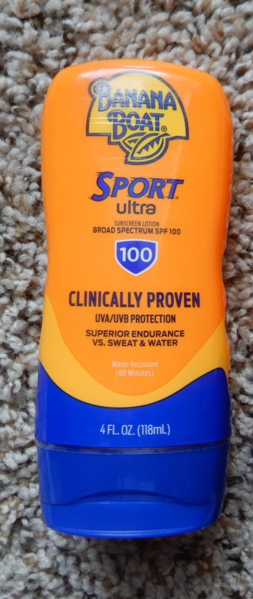 Banana Boat Sport Ultra SPF 100 Sunscreen Lotion, 4oz, Exp 04/2027