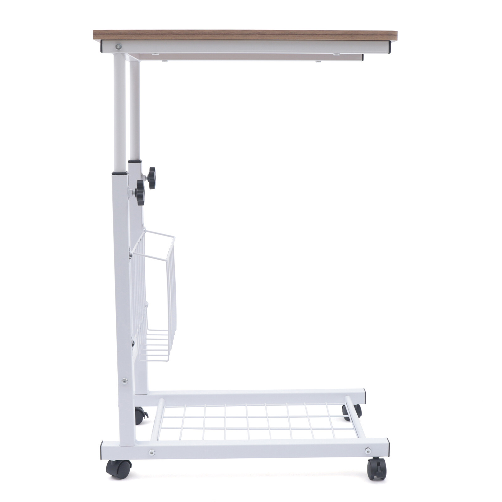 Bed Side Table Hospital Overbed Rolling Tray Adjustable Bedside Working Desk NEW