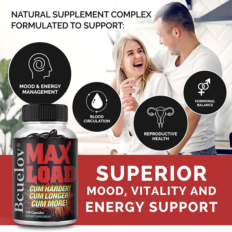 Max Load for Men – Contains Maca, Horny Goat, Vitamins, Tribulus -Muscle Booster