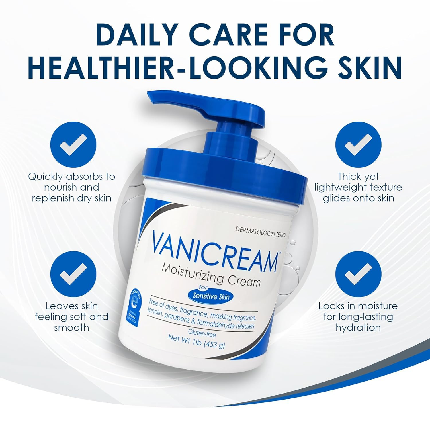 Moisturizing Cream, for Sensitive Skin, 1 Lb (453 G),