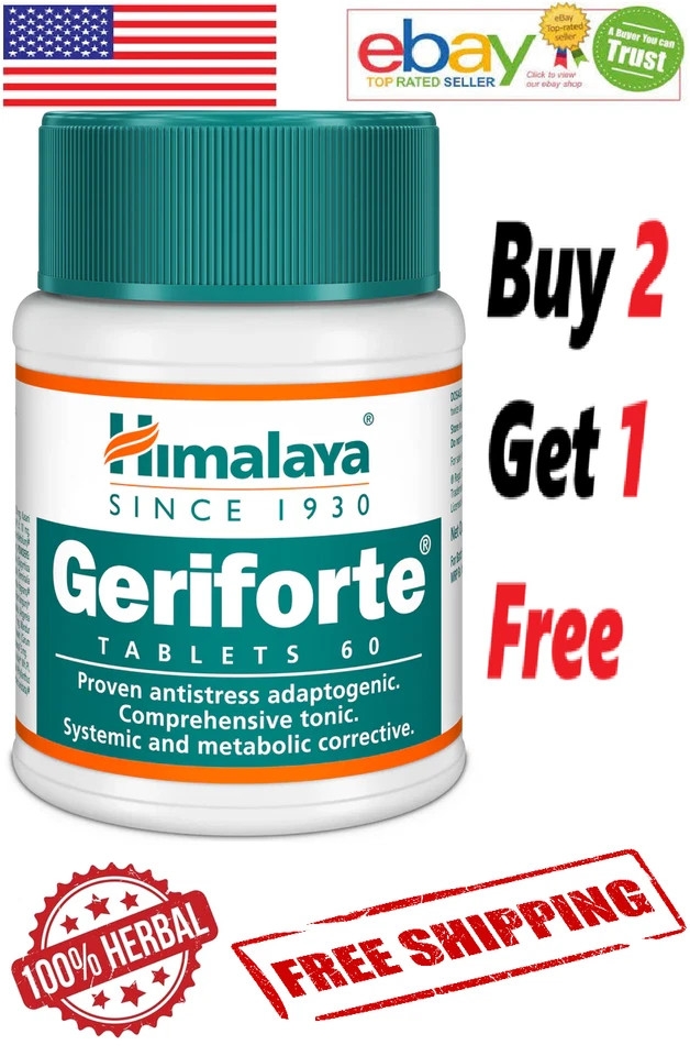 Himalaya GERIFORTE Ayurvedic For Body & Mind With Long Expiry – 60 Tablets
