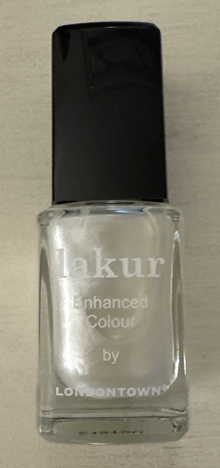 Londontown Lakur Nail Polish “Powder” White Frosted Enchanced Color Made In USA