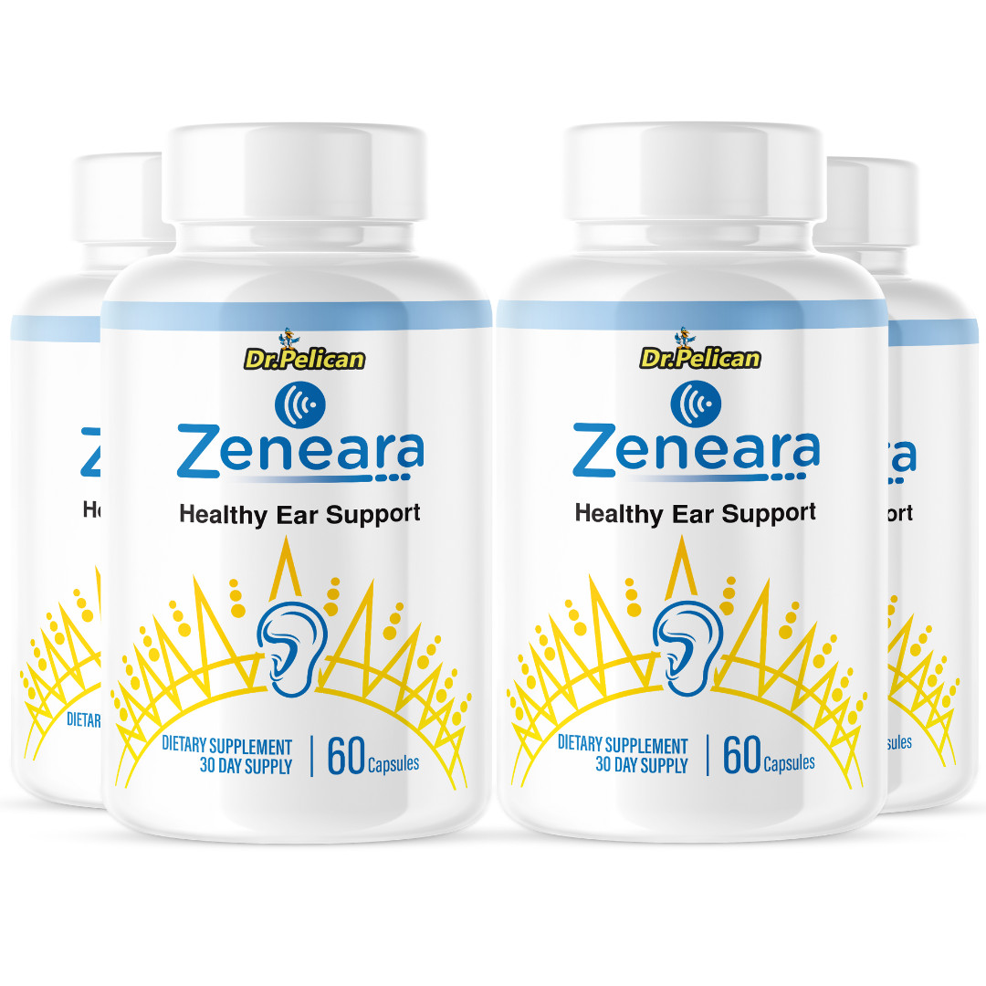 Zeneara- Hearing Support- 4 Bottles- 240 Capsules