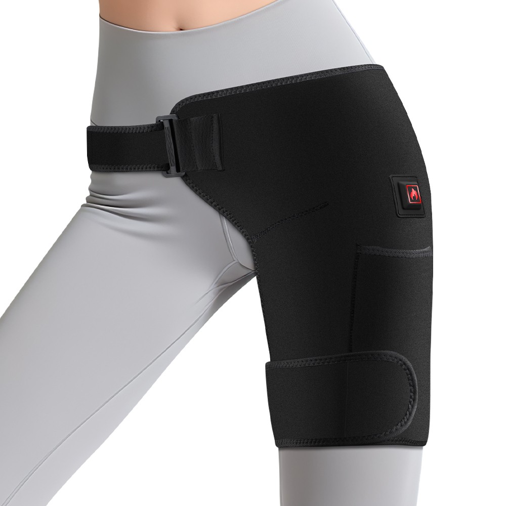 660nm Red Light Therapy Hip Heating Brace for Sciatica Pain Relief Left or Right