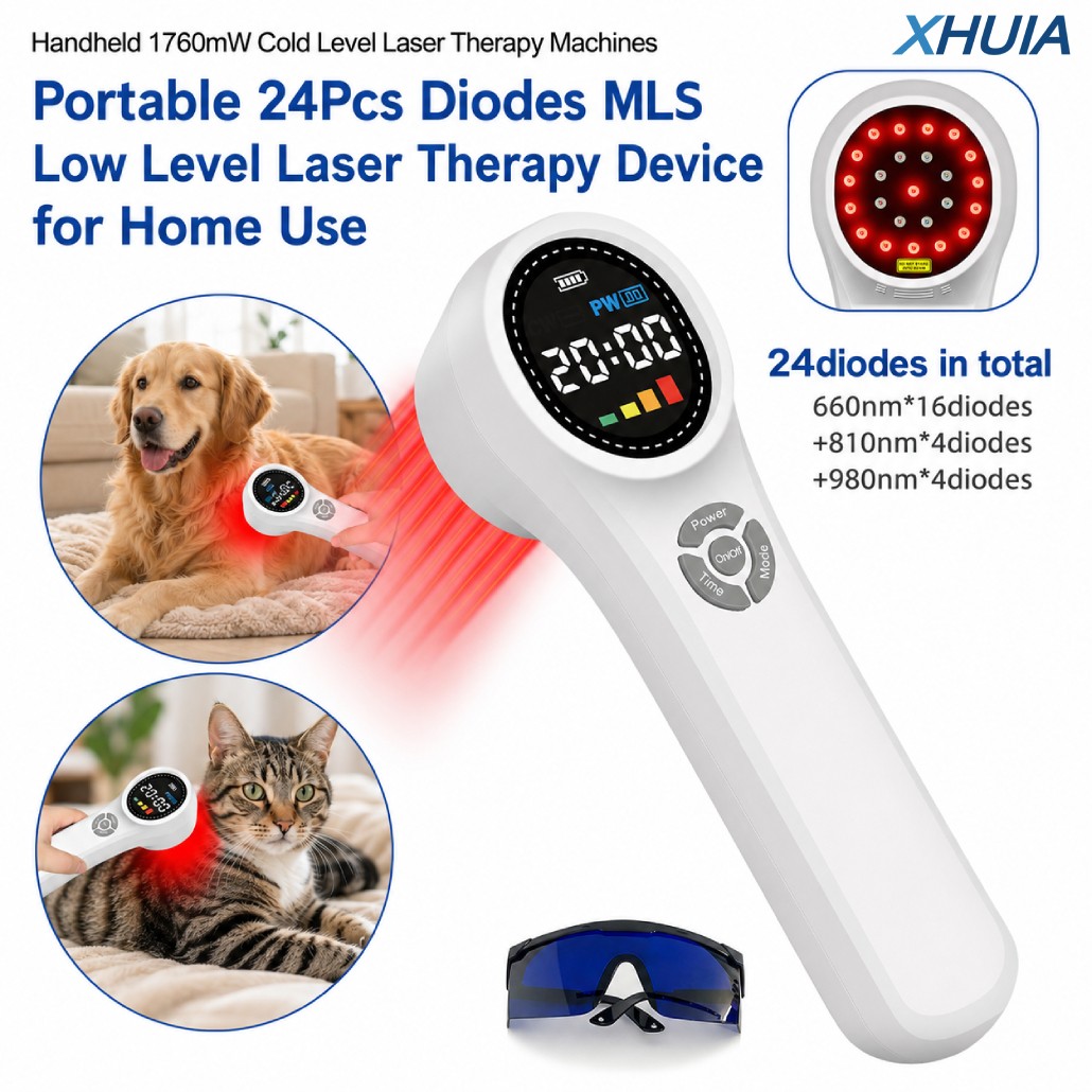 1760mW LLLT Cold Laser Therapy Device for Pain Relief 16x660nm+4x810nm+4x980nm