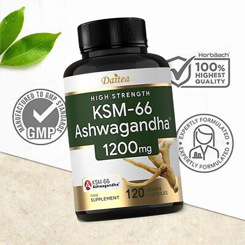 KSM-66 Ashwagandha 1200 Mg – Balance Mood, Reduce Stress,Increase Stamina