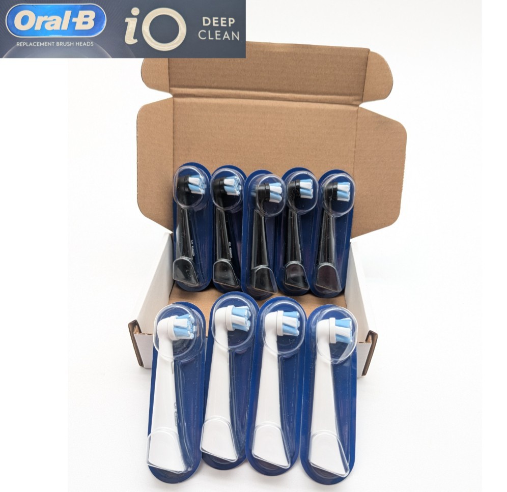 Oral-B iO Deep Clean Replacement Toothbrush Head, 9-count