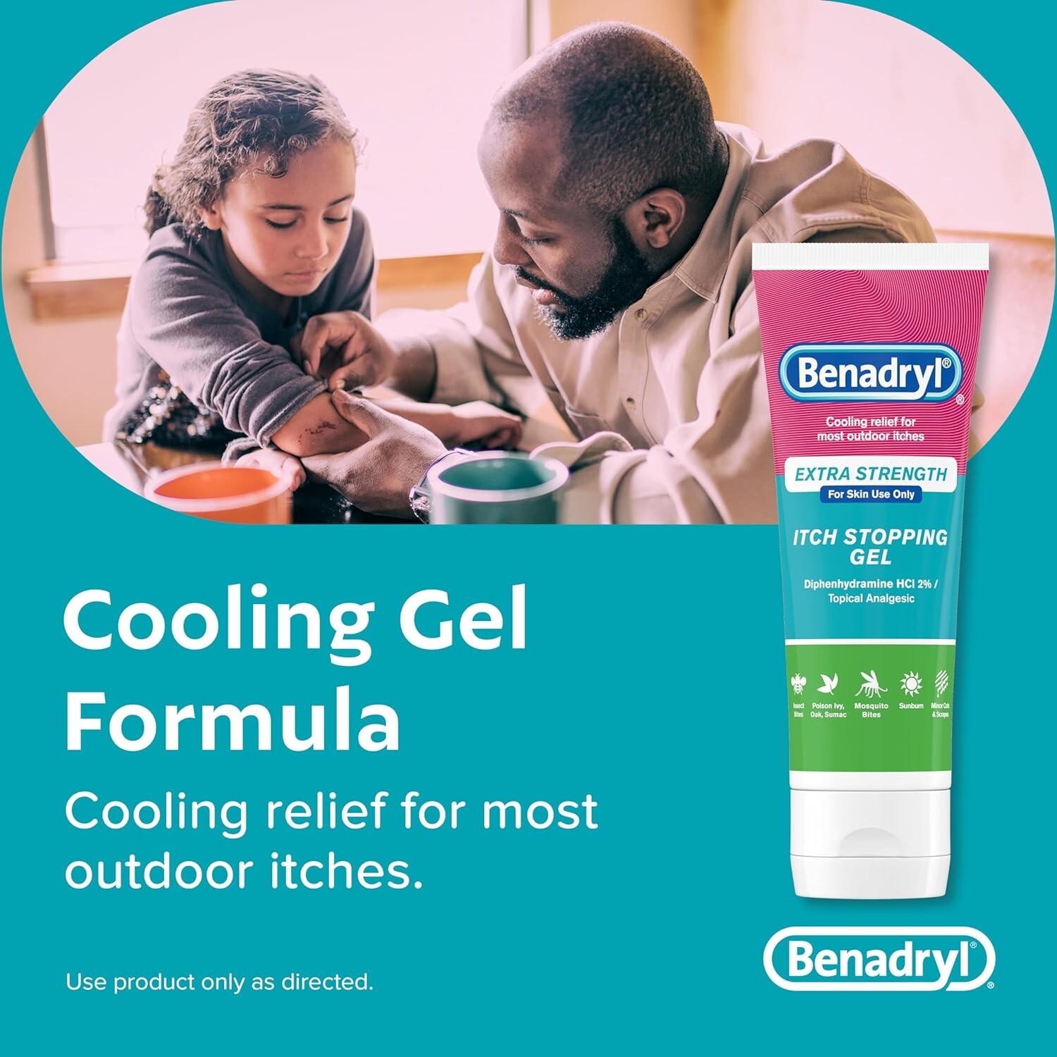 Benadryl Extra Strength Cooling Relief Anti-Itch Gel Topical Analgesic 3.5 fl.oz